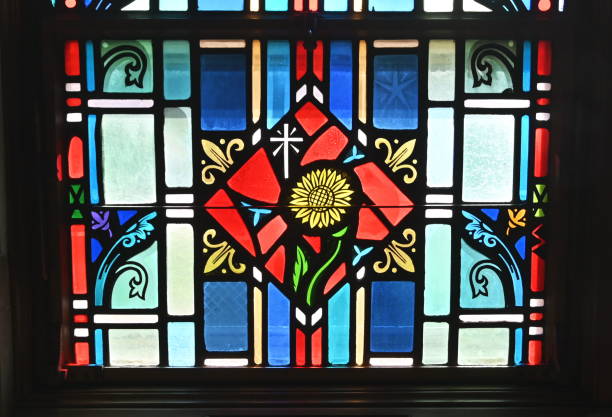 istock Stained Glass Sunflower 1256371136