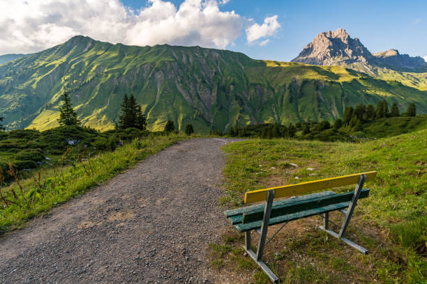 istock Fantastic hike in the beautiful Lechquellen Mountains 1256371591
