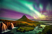 Kirkjufell Iceland Northern Lights