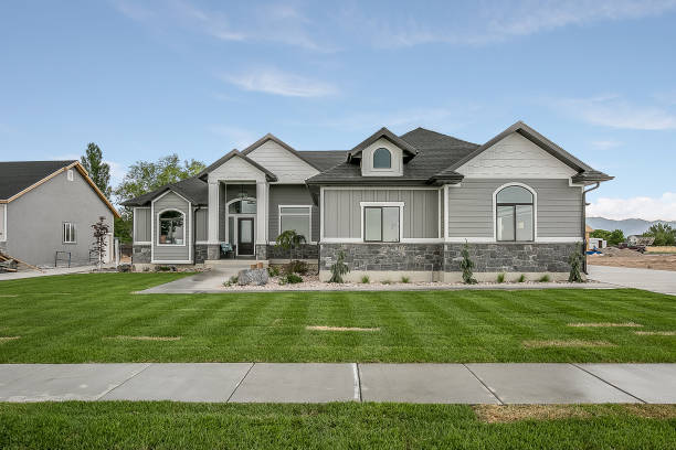 istock New traditional style home showing great craftsmanship 1256377224