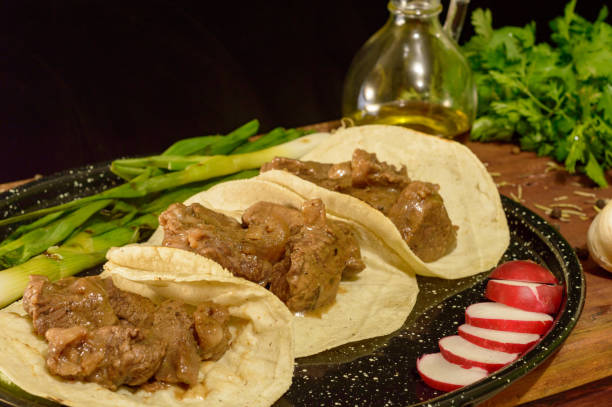 istock Mexican arrachera tacos 1256380377