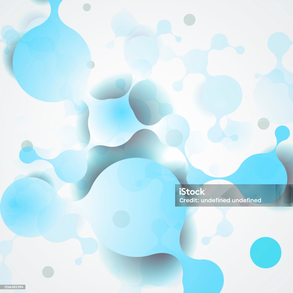 Science Abstract Background With Molecular Structure Vector ...