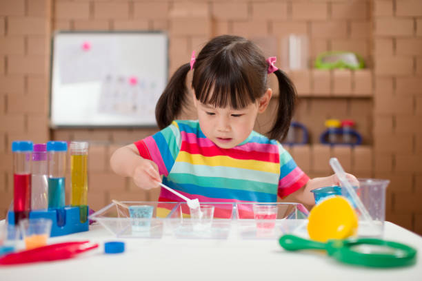 istock toddler girl play science experiments for homeschooling 1256383564
