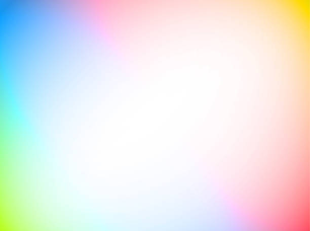 Bright abstract rainbow background Textured multi colored rainbow abstract lines background pride month rainbow stock illustrations