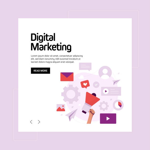 istock Digital Marketing Concept Vector Illustration for Website Banner, Advertisement and Marketing Material, Online Advertising, Business Presentation etc. 1256386279