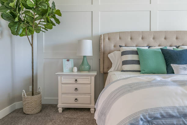 istock Home showcase bedroom with a beach and Summer style and feel 1256388878