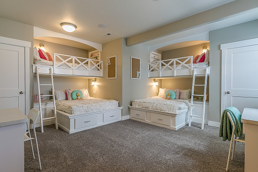 Enough sleeping space for four sisters or for fun sleepovers with cousins