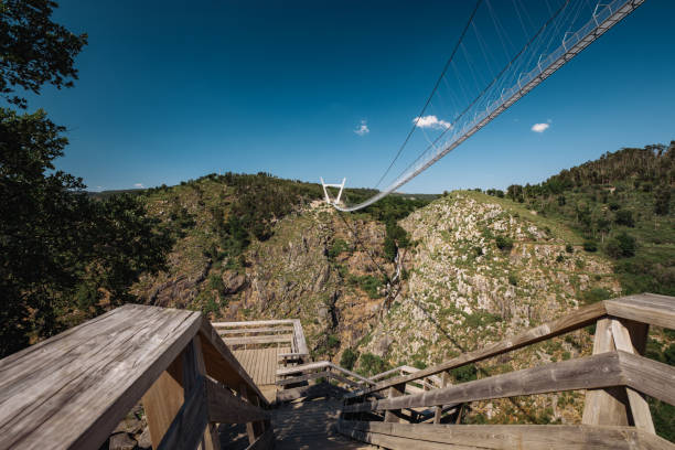 istock Paiva River Walking Gangway walkways. 1256390593