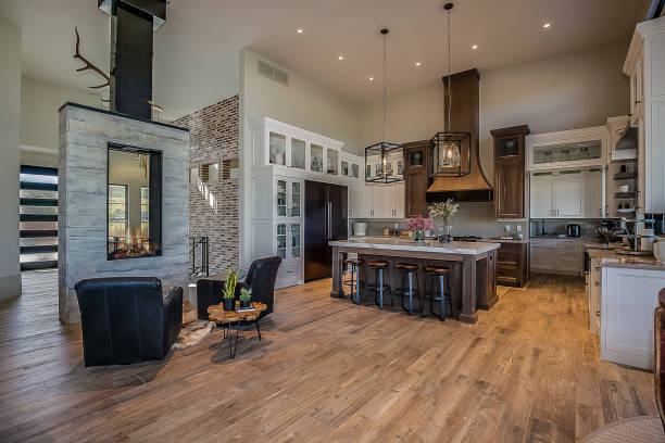 istock Stunning custom kitchen with inticate detail 1256414483