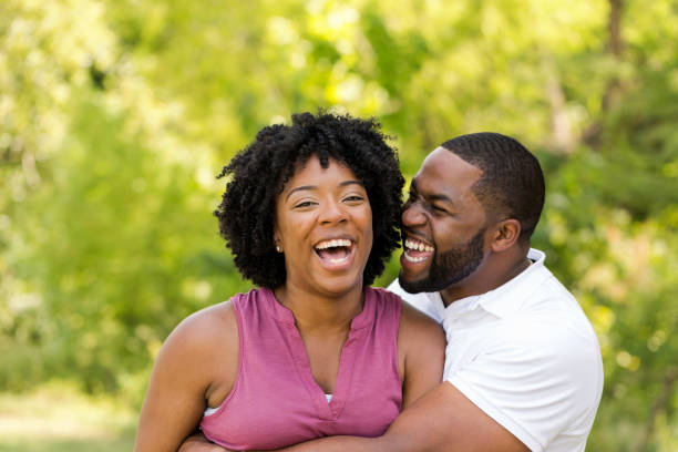 istock Loving African American couple. 1256416230