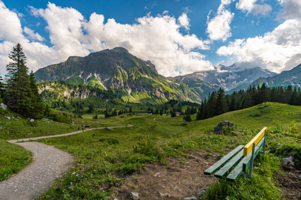 istock Fantastic hike in the beautiful Lechquellen Mountains 1256416279