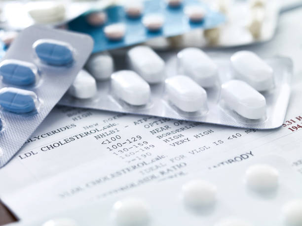 istock Medical report and medicines 1256421327