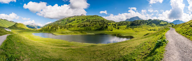 istock Fantastic hike in the beautiful Lechquellen Mountains 1256421954
