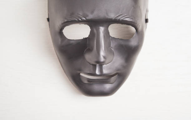 istock Black mask on the white background. 1256432288