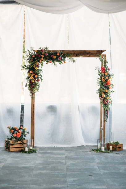 istock Arch for the wedding ceremony 1256452377