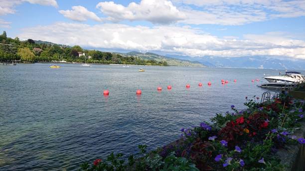 Lausanne, Switzerland. Ouchy Promenade.
