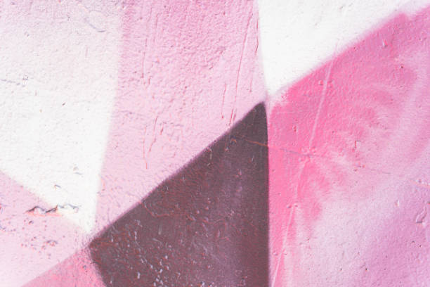 istock Part of a multi-colored painted wall, close up texture 1256453373