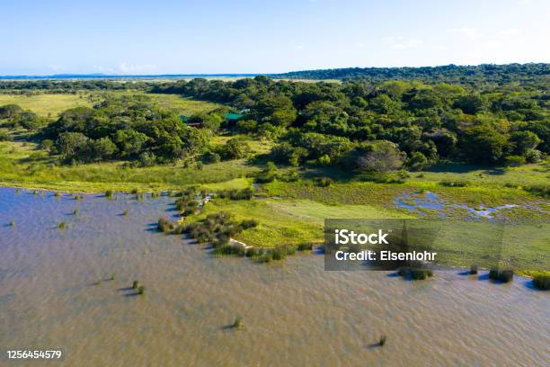 Aerial View Of Isimangaliso Wetland Park Maputaland An Area Of Kwazulunatal On The East Coast Of South Africa Stock Photo - Download Image Now