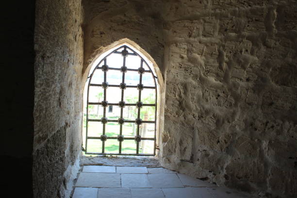 istock Window inside Citadel of Qaitbay, Egypt. 1256457958