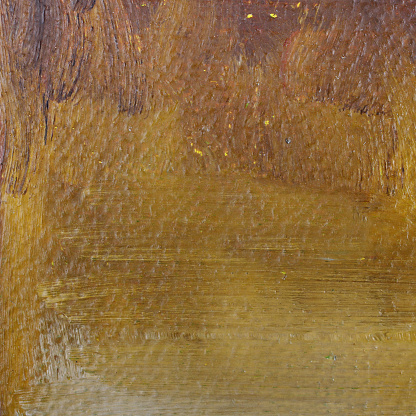 Rough  square canvas painted over, primed with yellow  oil paint background
