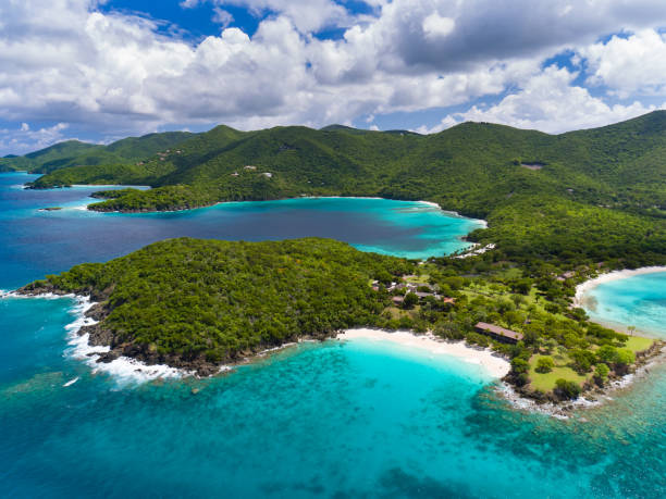 istock Aerial view of caneel bay, St. John 1256464174