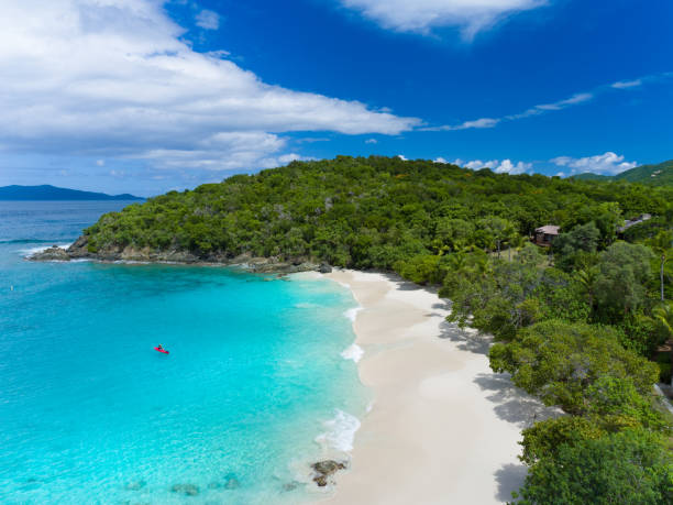 istock Aerial view of caneel bay, St. John 1256465984
