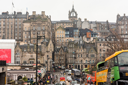 downtown  Edinburgh Scotland England