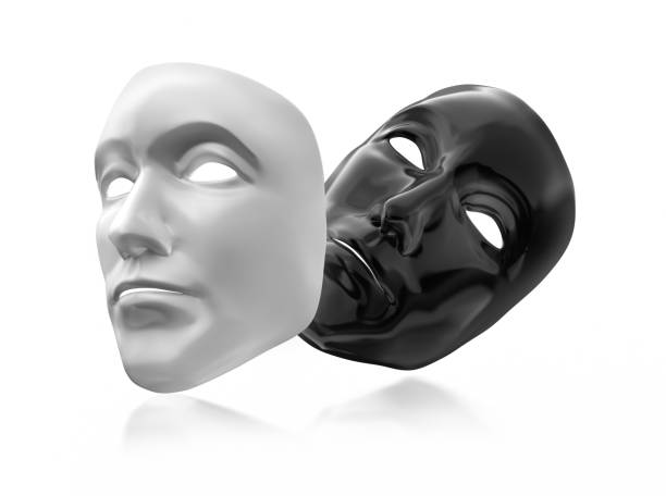 istock Black and white theater masks 1256471940