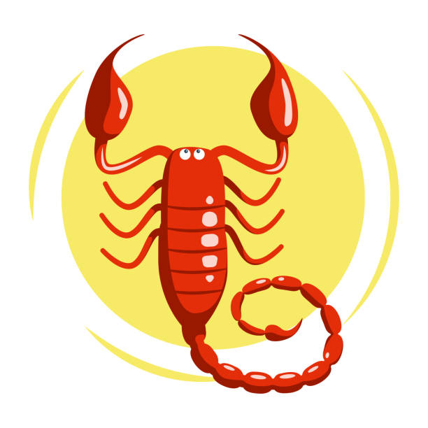 Colorful Zodiac Sign Scorpio Depicting Arthropod Animal Stock Illustration  - Download Image Now - iStock
