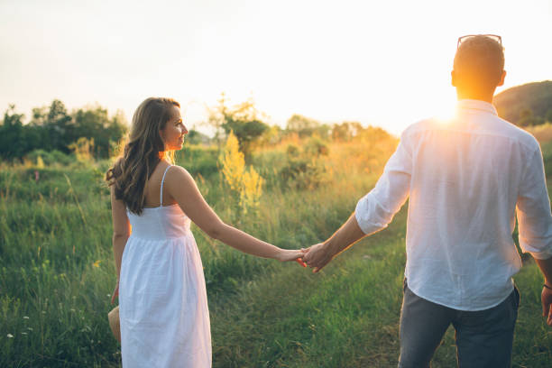 istock Loving couple outdoors 1256476365