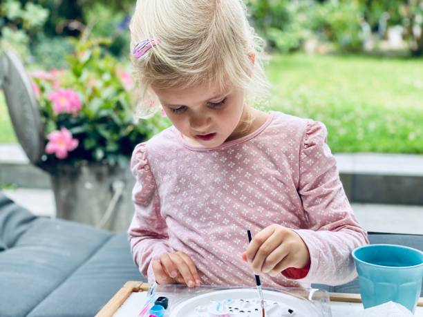 istock Homeworking school girl 1256478368