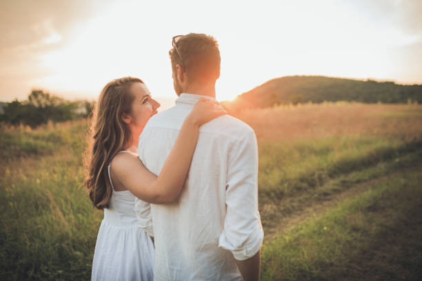istock Loving couple outdoors 1256479118