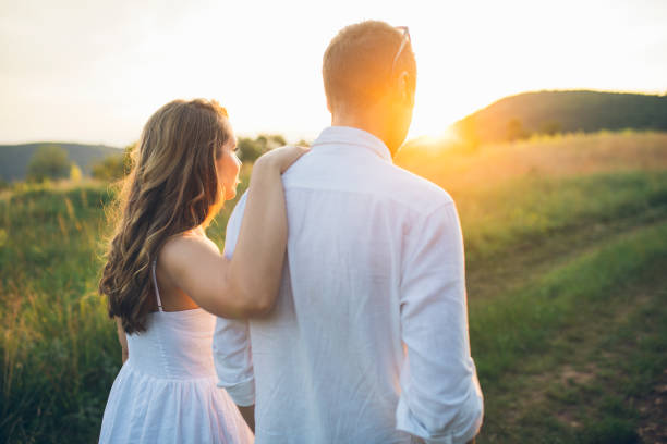 istock Loving couple outdoors 1256479575