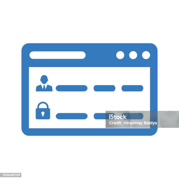 Browser Ikon Halaman Web Grafik Biru Ilustrasi Stok - Unduh Gambar ...