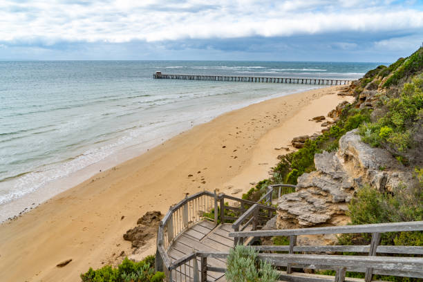 istock Trestle at Point Lonsdale Jetty,  Victoria, Australia 1256487377