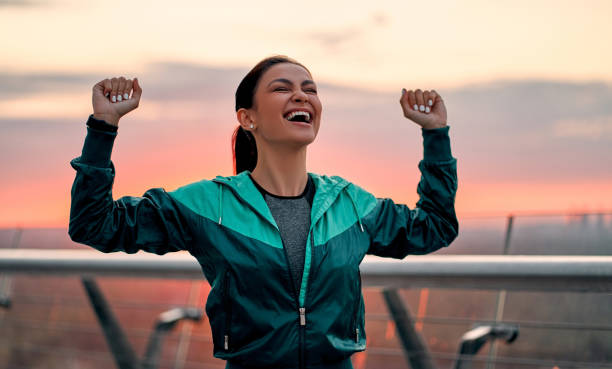 istock Woman doing sport on street 1256489292