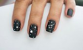 Star and Planet Nail Art Design