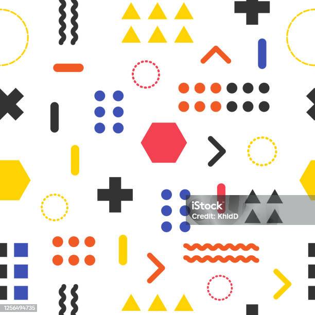Clean Pattern Geometry Seamless Pattern Abstract Geometric Background Flat And Clean Style ...