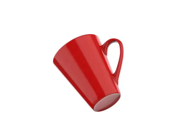 Coffee Mug, Drink, Tea Cup, Template, Red Color