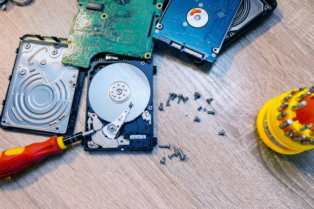 istock old broken hard disk drives composition in a repair recovery service concept close up selective focus 1256499595