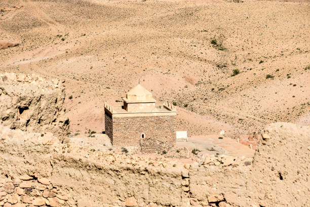 istock house in desert, photo as background 1256502035