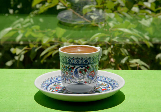 istock a cup of Turkish coffee on the table 1256504110