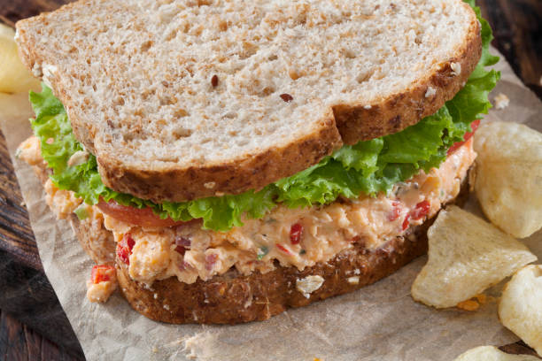 istock Pimento Cheese Sandwich with Lettuce and Tomato 1256504221