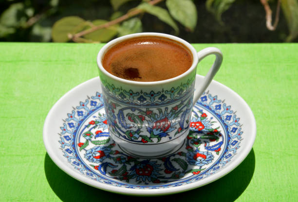 istock a cup of Turkish coffee on the table 1256505311