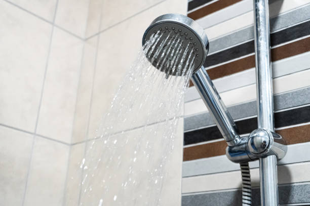 istock Shower head. Shower room. Plumbing close up. 1256508092