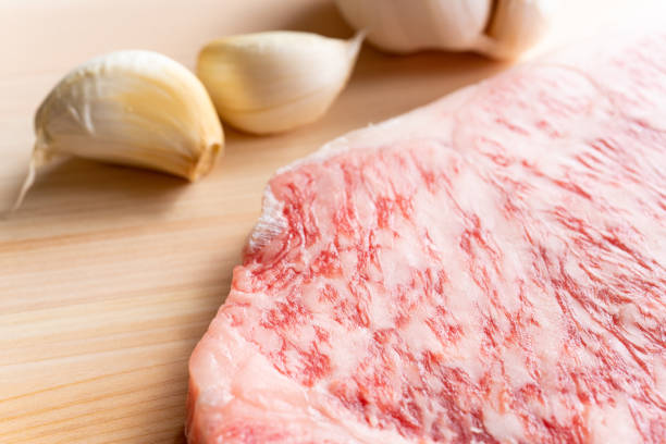 istock Japanese marbled meat,Wagyu,Raw meat 1256508438