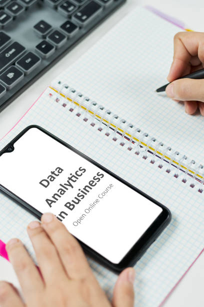 istock Young businesswoman taking online course 1256524961