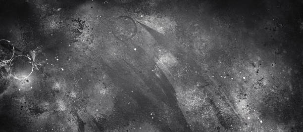 istock Old black grunge background. Banner. Dark textured wallpaper. Abstract background, hand-painted texture, watercolor painting, splashes, drops of paint, paint smears. 1256525525