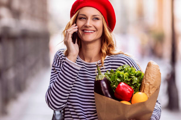 istock Chatting with her friend on her way home 1256526812