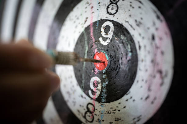 istock Hitting on the target - Conception of business successful. 1256528034